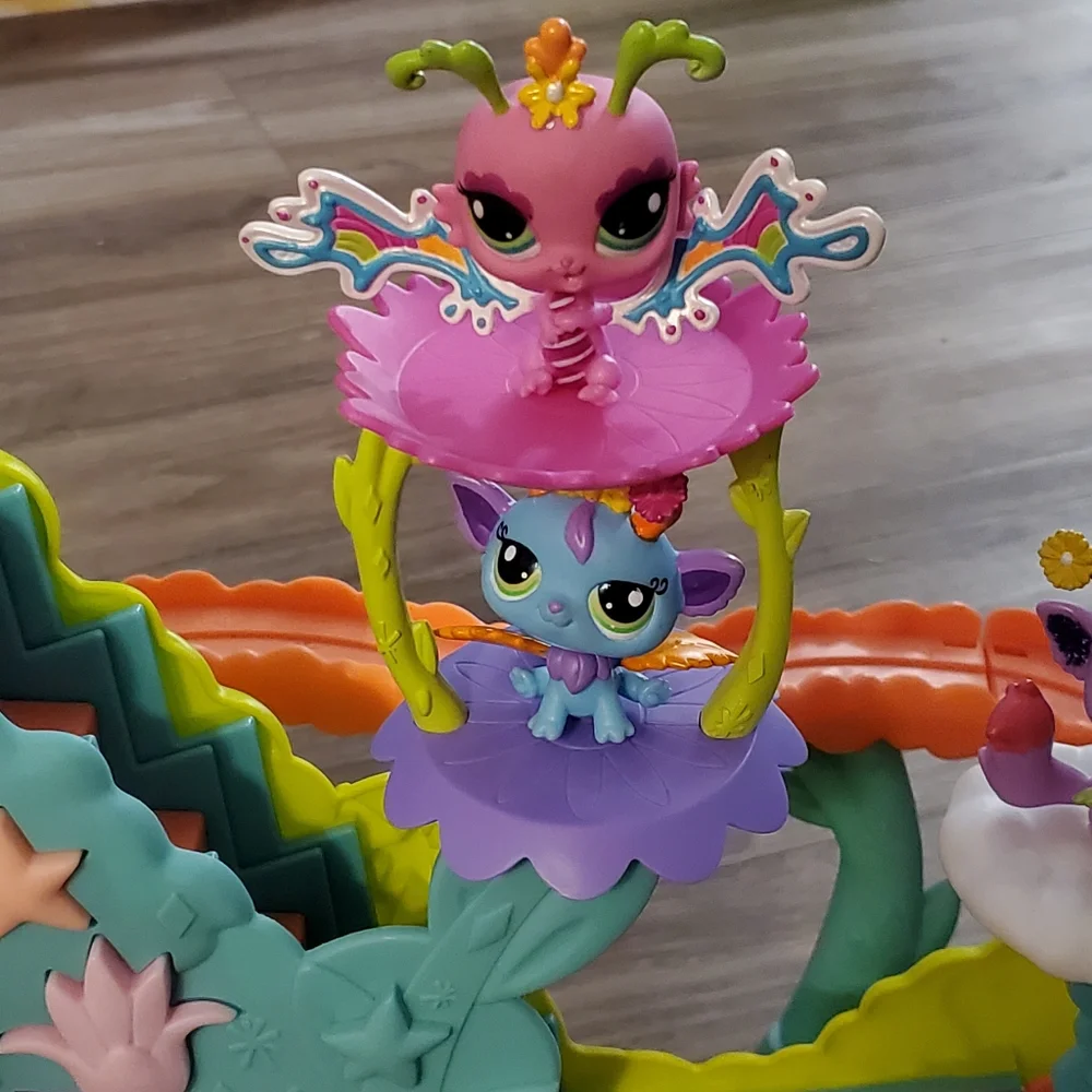 Littlest Pet Shop Fairies Fairy Fun Rollercoaster‎ Playset lot bundle